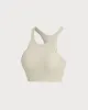 Beige I-back Yoga Tank Top sold by rihoas