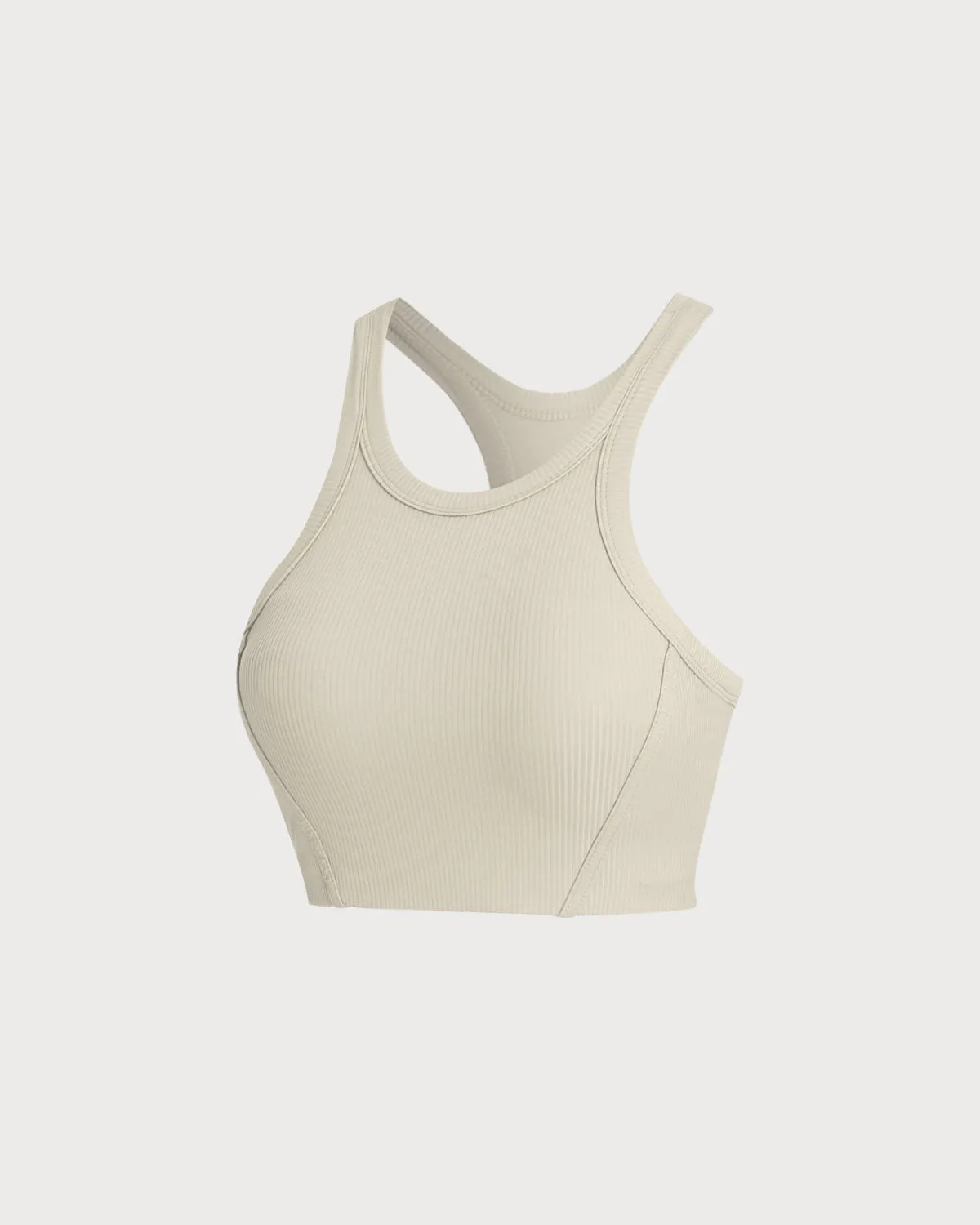 Beige I-back Yoga Tank Top sold by rihoas product image thumbnail 2
