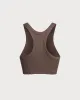 Brown I-back Yoga Tank Top sold by rihoas