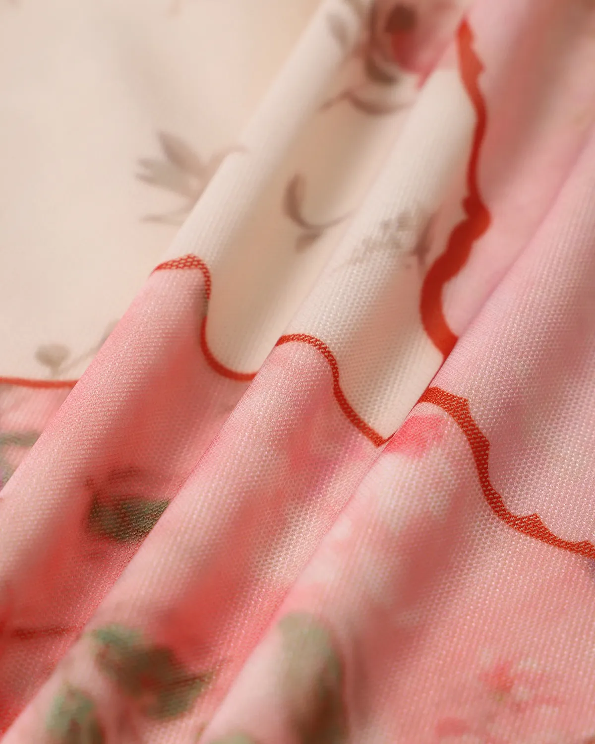 Pink Floral Bodycon Slip Midi Dress sold by rihoas product image thumbnail 3