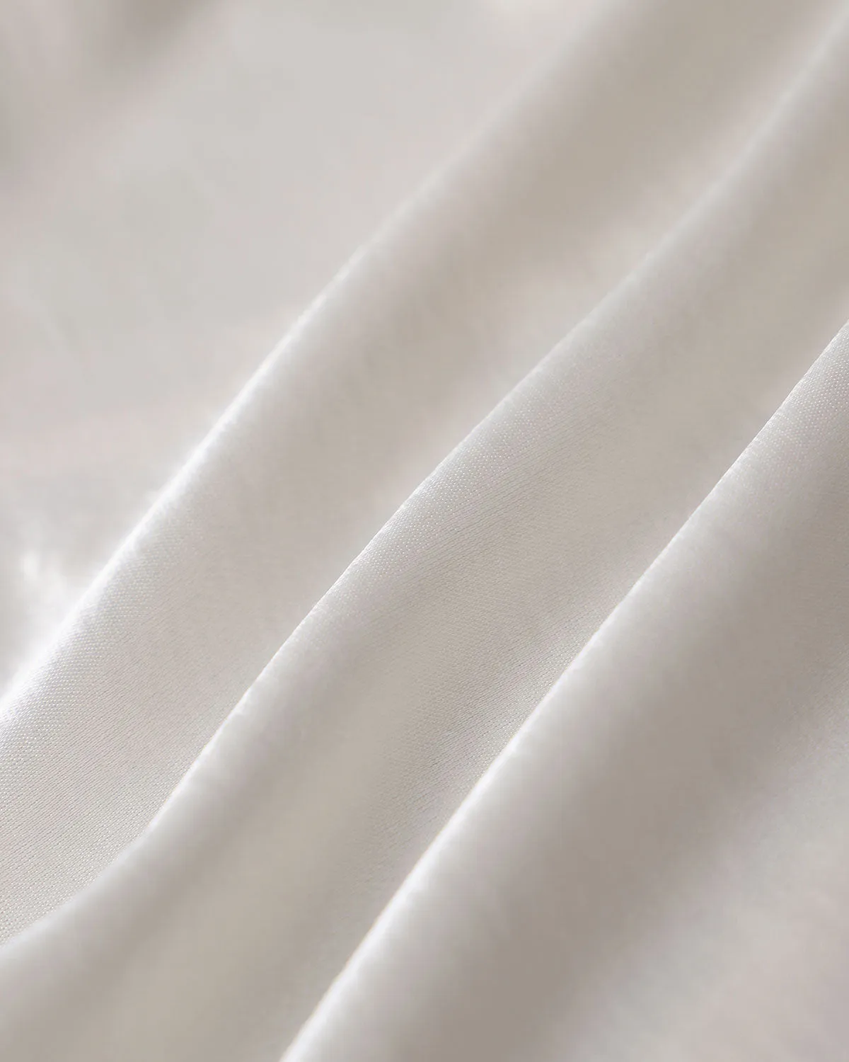 White Satin V Neck Ruched Tee sold by rihoas product image thumbnail 3