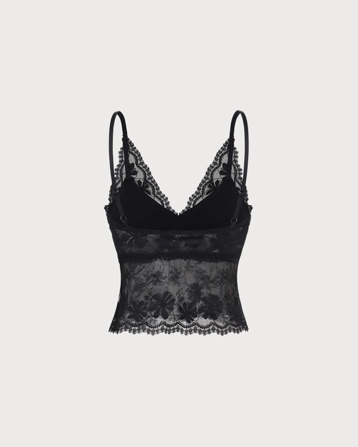 Black Lace V Neck Bustier sold by rihoas product image thumbnail 2