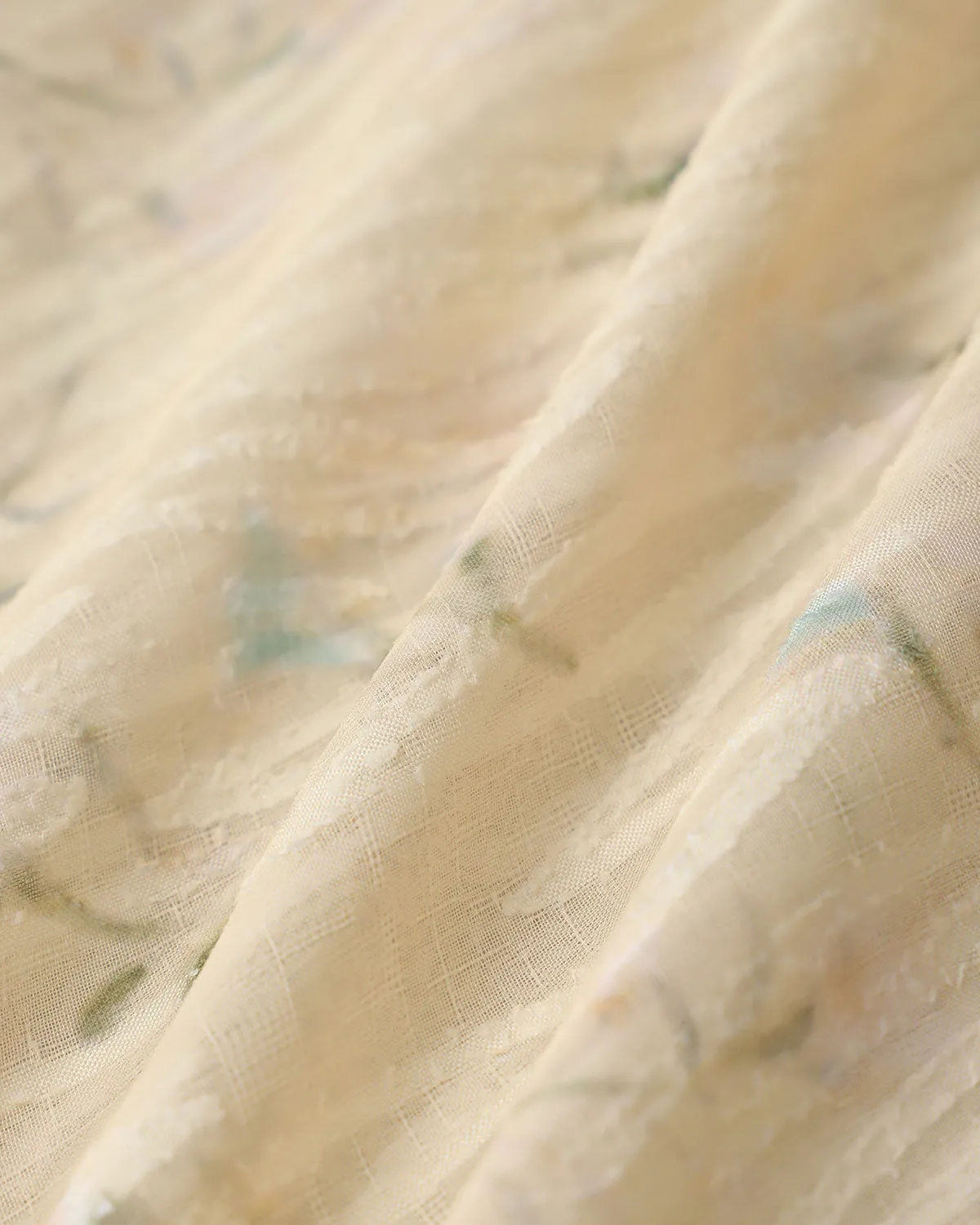 Yellow Floral Cap Sleeve Ruffle Midi Dress sold by rihoas product image thumbnail 3