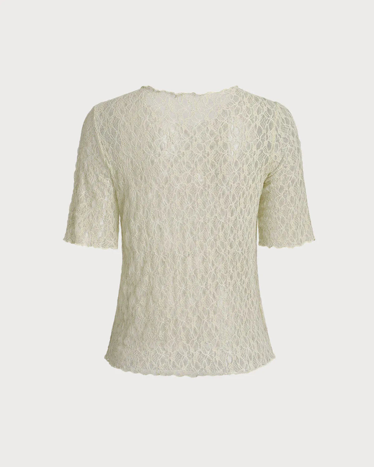 Round Neck Textured Half Sleeve Tee sold by rihoas product image thumbnail 2