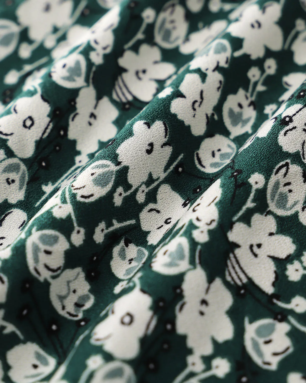 Green Floral A-line Mini Skirt sold by rihoas product image thumbnail 3