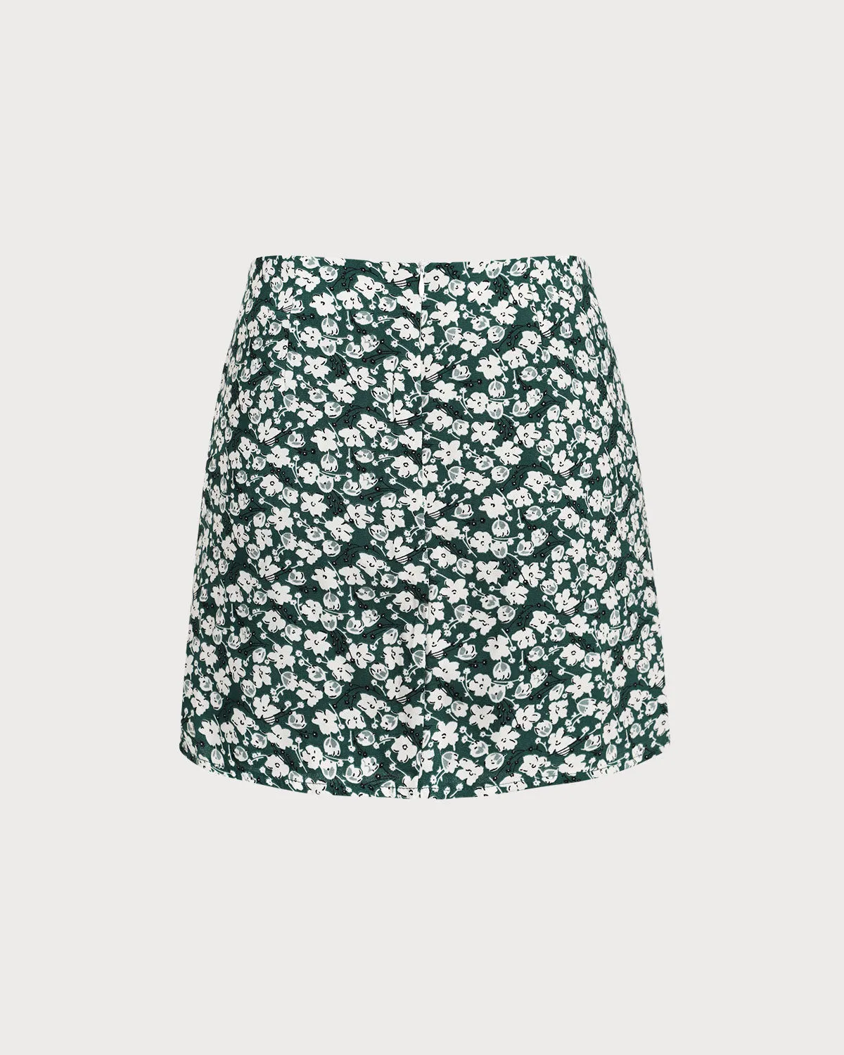 Green Floral A-line Mini Skirt sold by rihoas product image thumbnail 2