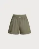 Army Green Button Shorts sold by rihoas
