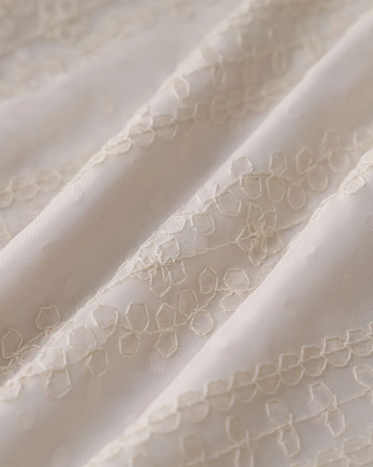 Beige Round Neck Puffed Sleeve Tee sold by rihoas product image thumbnail 3