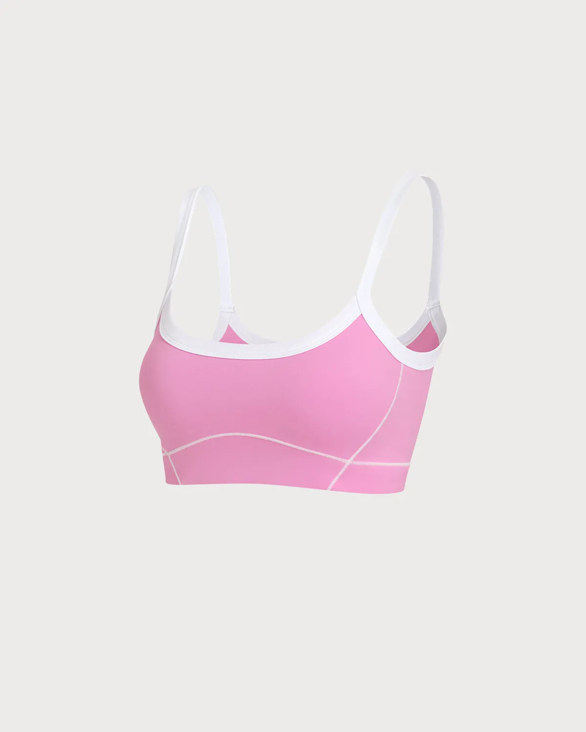 Pink Contrast Yoga Tank Top sold by rihoas product image thumbnail 2
