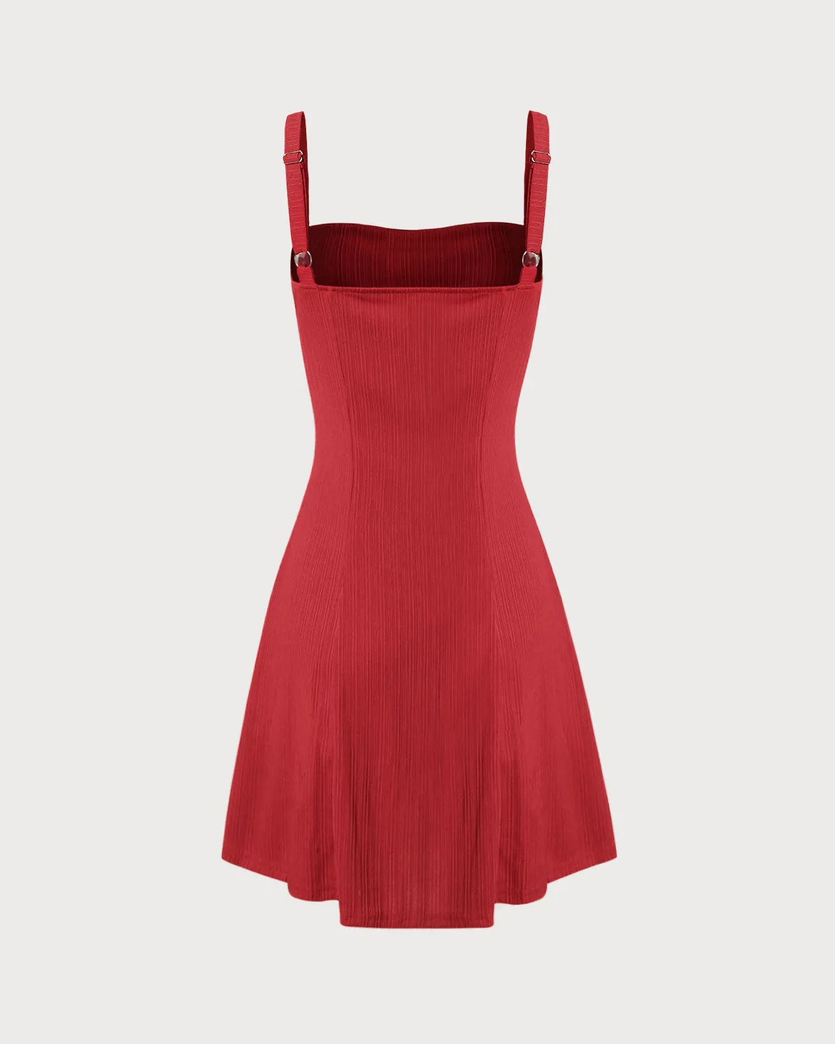Red A-Line Slip Mini Dress sold by rihoas product image thumbnail 2