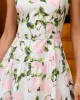 Pink Floral Ruched Belted Slip Mini Dress sold by rihoas