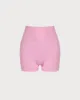 Pink Pocket High Waisted Yoga Shorts sold by rihoas