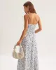 Blue Floral Slip Maxi Dress sold by rihoas