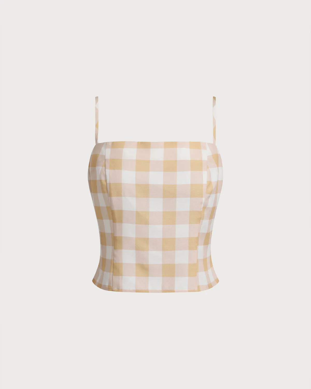Yellow Plaid Cami Top sold by rihoas