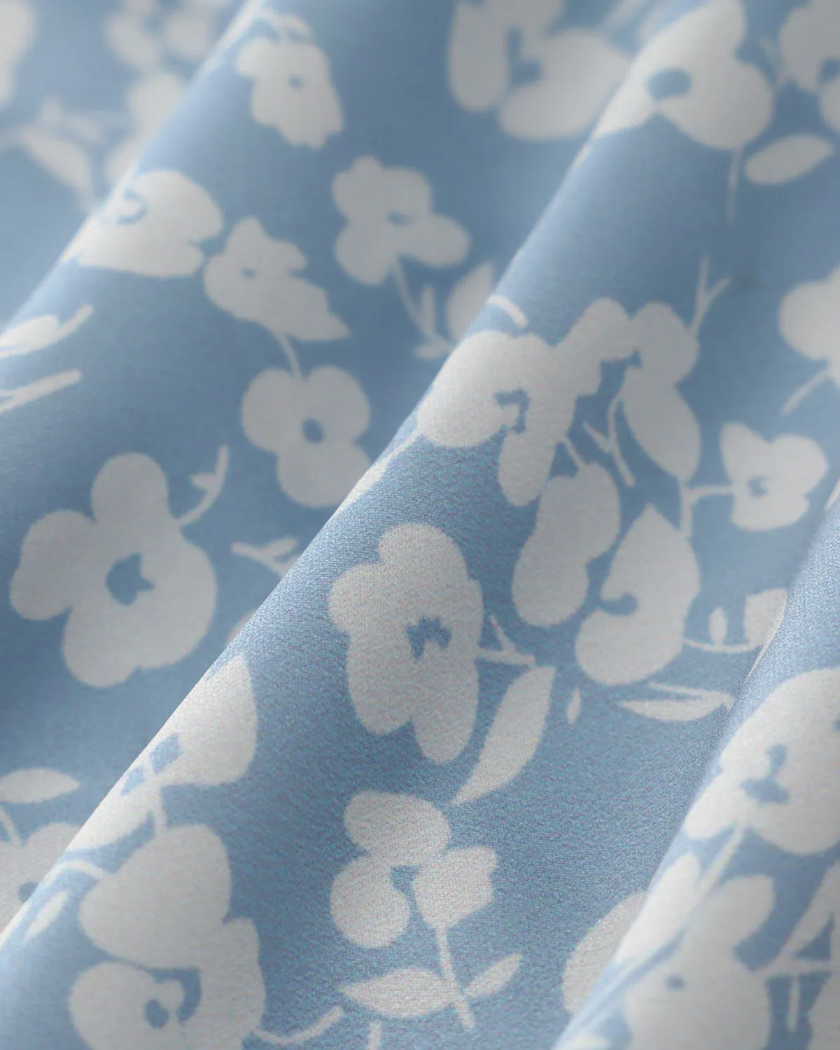 Blue Floral V-Neck Blouse sold by rihoas product image thumbnail 3