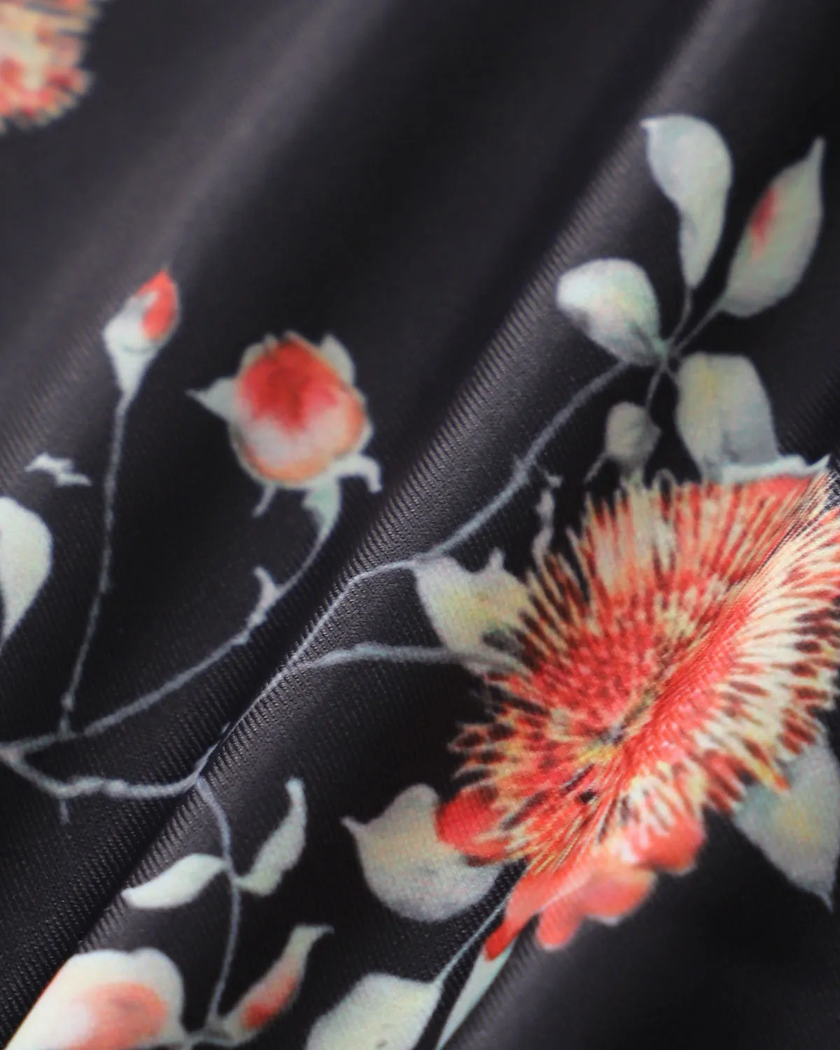 Black Floral Drawstring Bikini Bottom sold by rihoas product image thumbnail 3