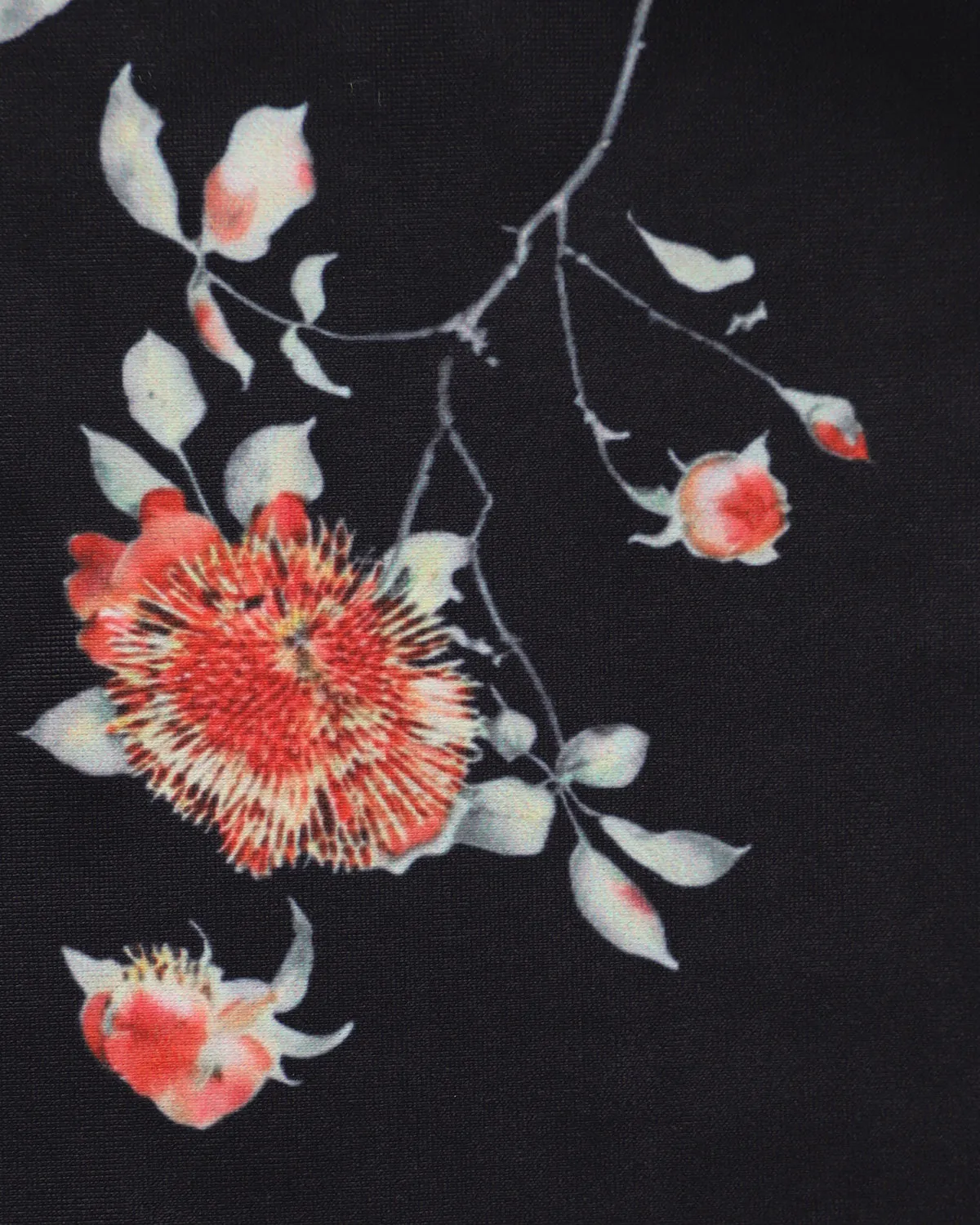 Black Floral Drawstring Bikini Bottom sold by rihoas product image thumbnail 4