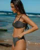 Black Lurex U-Shaped Bikini Set sold by rihoas