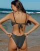 Black Lurex U-Shaped Bikini Set sold by rihoas