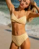 Yellow Plaid Bralette Bikini Set sold by rihoas