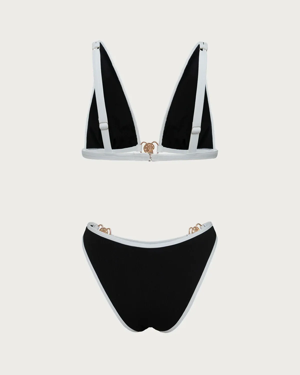 Black Contrast Thread Bikini Set sold by rihoas product image thumbnail 5
