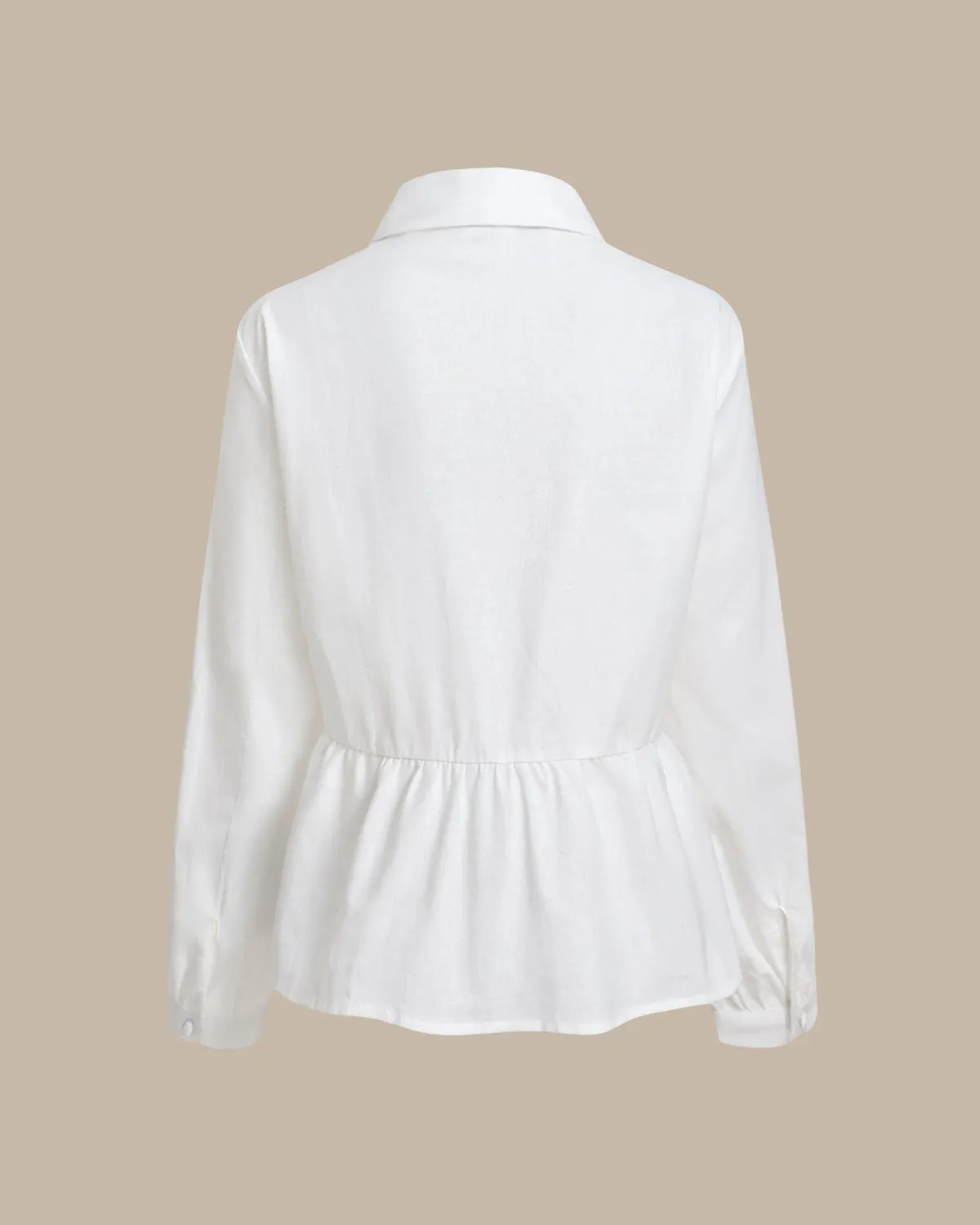 White Lace Pleated Shirt sold by rihoas product image thumbnail 2