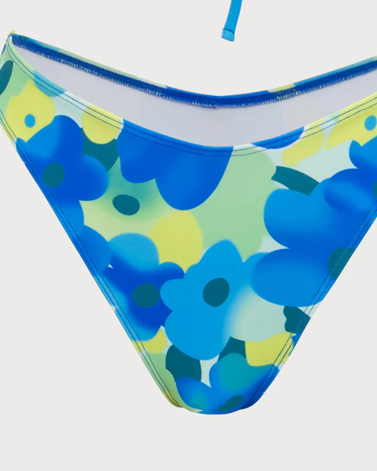 Blue Knitted Colorful Floral Bikini Set sold by rihoas product image thumbnail 4