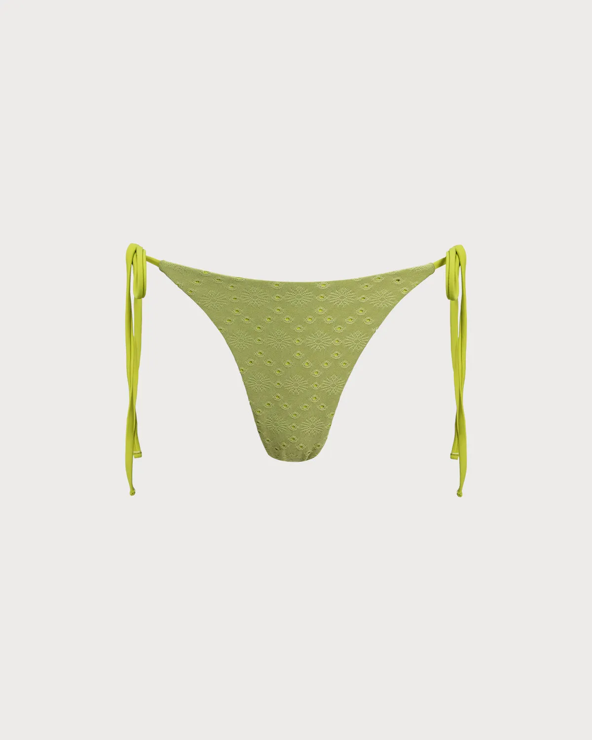 Green Textured Drawstring Bikini Bottoms sold by rihoas product image thumbnail 5