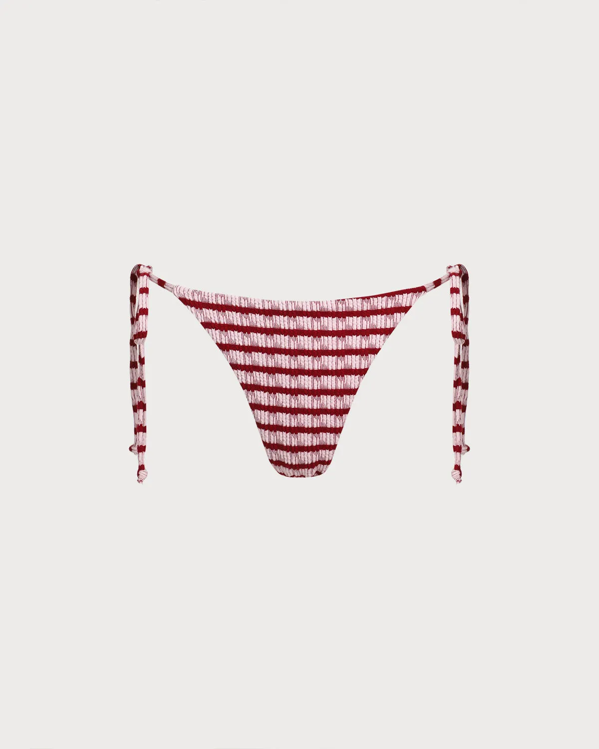 Red Striped Drawstring Bikini Bottoms sold by rihoas product image thumbnail 5