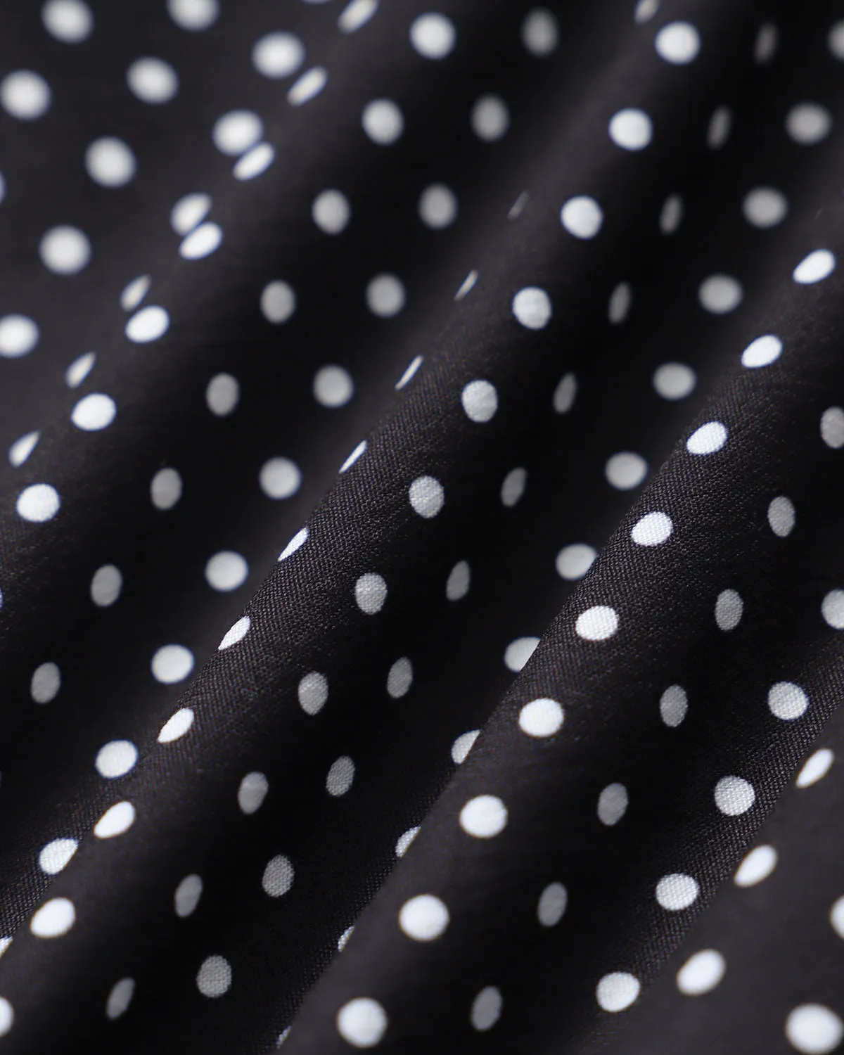 Black Polka Dot Lace Trim Blouse sold by rihoas product image thumbnail 3