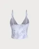 Blue Floral Tankini Top sold by rihoas