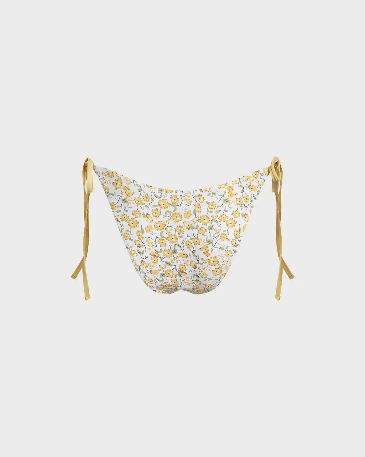 Yellow Floral Bikini Bottoms sold by rihoas product image thumbnail 2