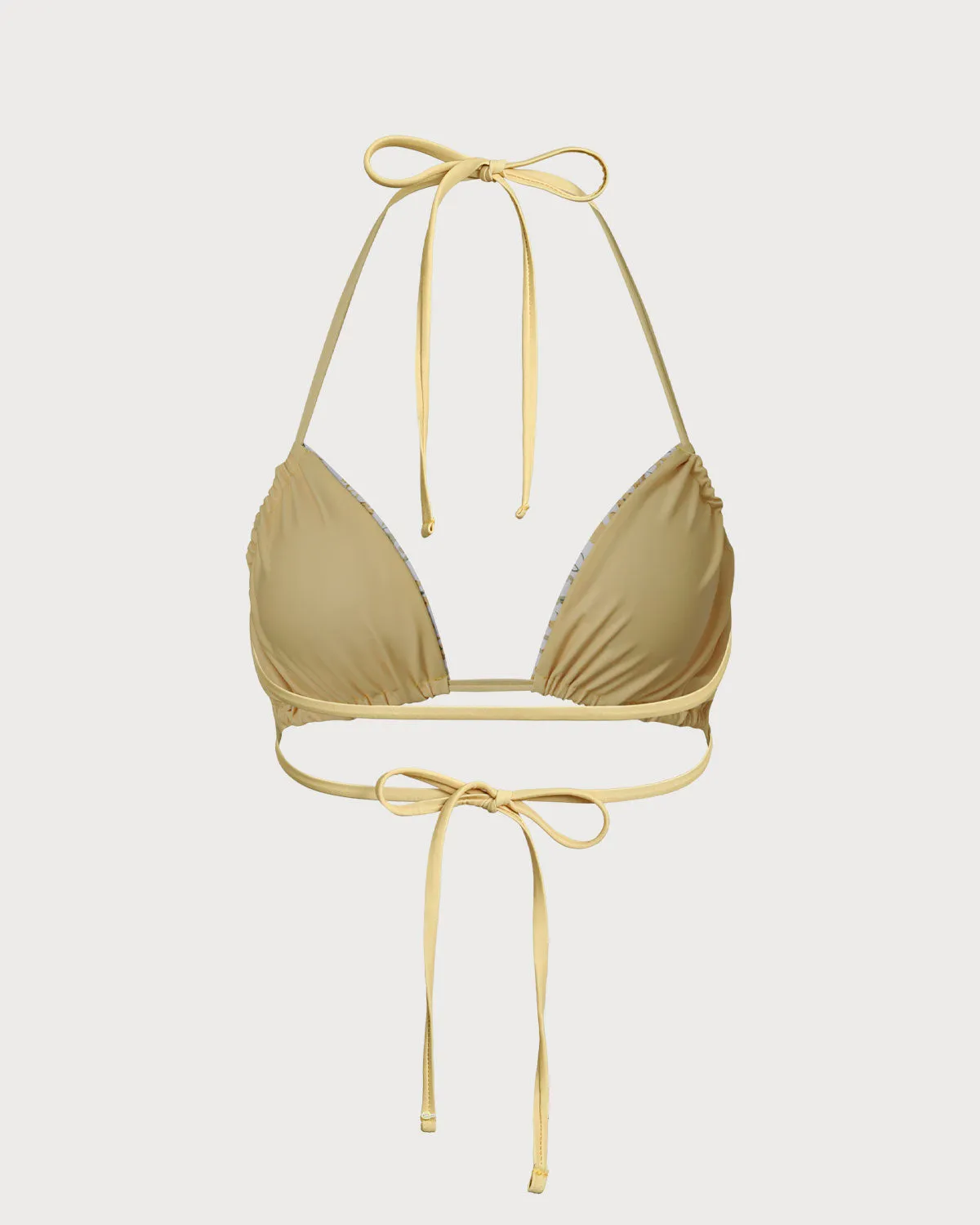 Yellow Floral Bikini Top sold by rihoas product image thumbnail 2
