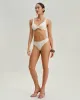 Beige Textured Low Waisted Bikini Bottom sold by rihoas
