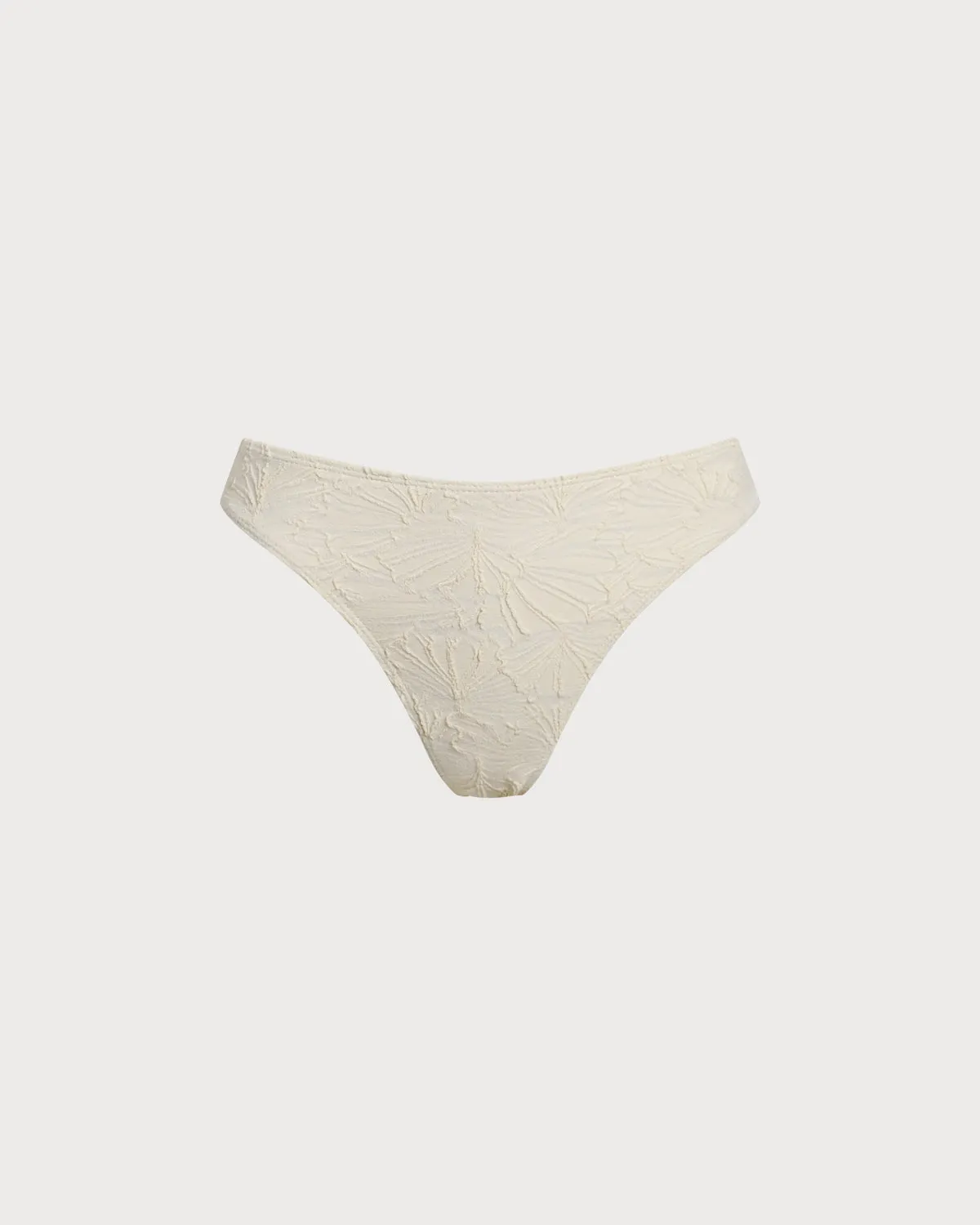 Beige Textured Low Waisted Bikini Bottom sold by rihoas product image thumbnail 5