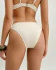 Beige Textured Low Waisted Bikini Bottom sold by rihoas