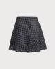 Black Polka Dot A-Line Mini Skirt sold by rihoas