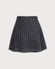 Black Polka Dot A-Line Mini Skirt sold by rihoas