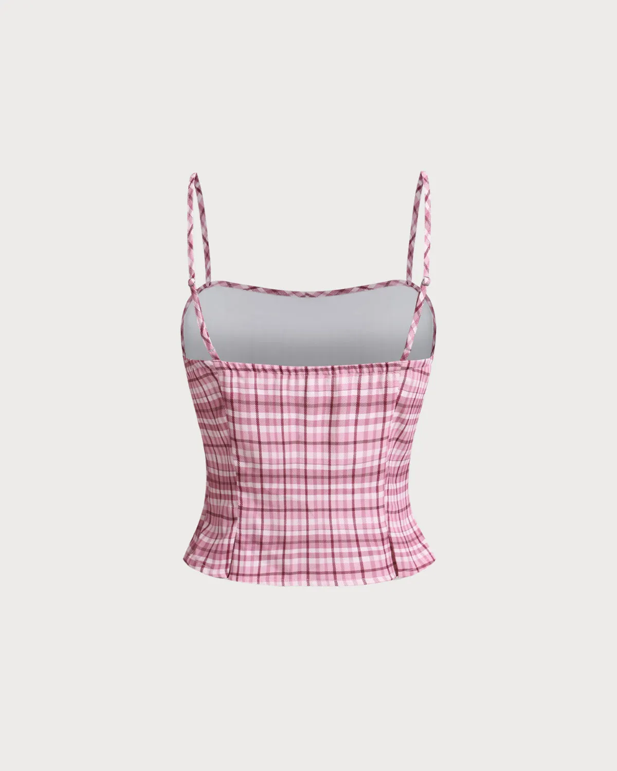 Pink Plaid Cami Top sold by rihoas product image thumbnail 2