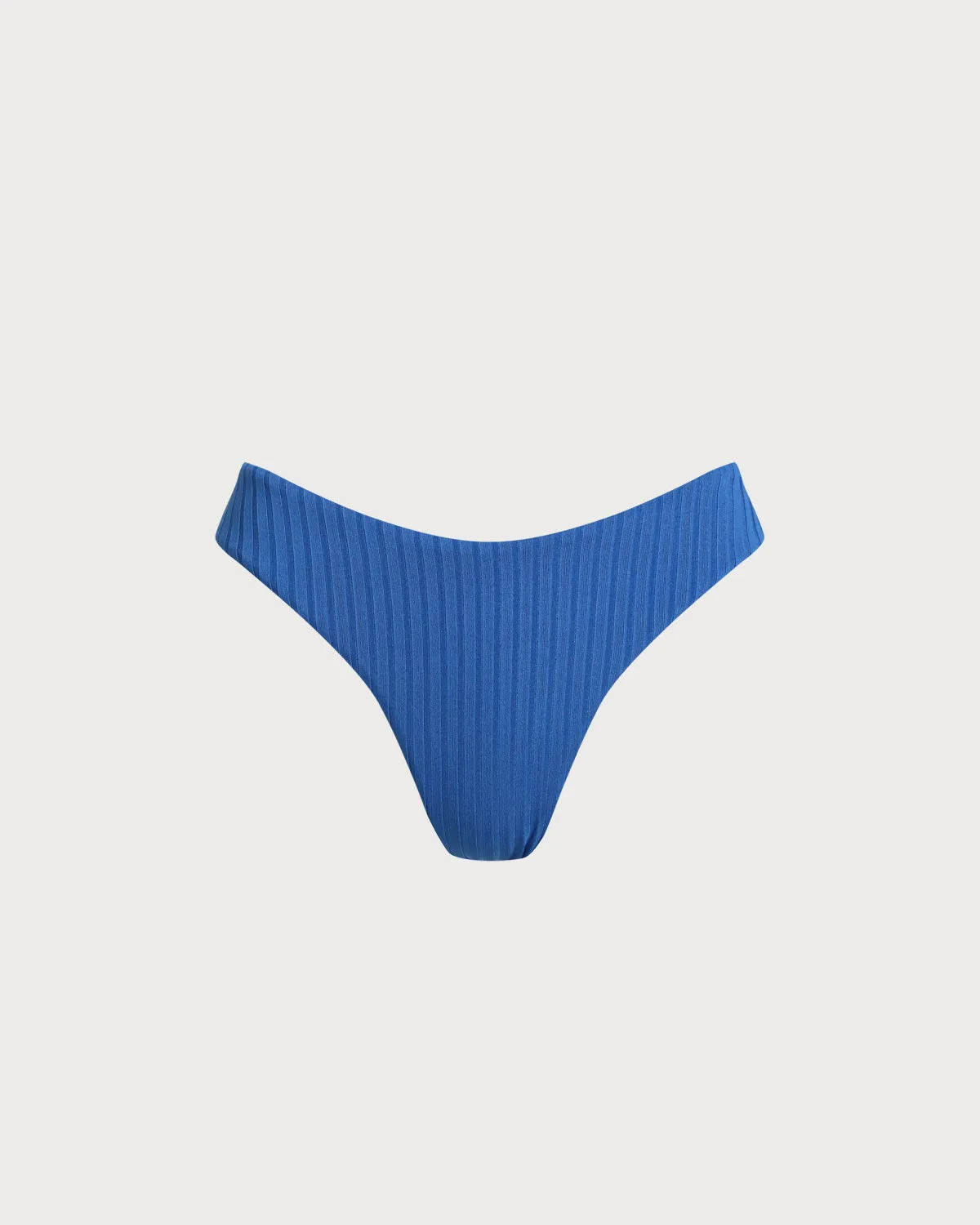 Blue Textured Low Waisted Bikini Bottoms sold by rihoas product image thumbnail 5