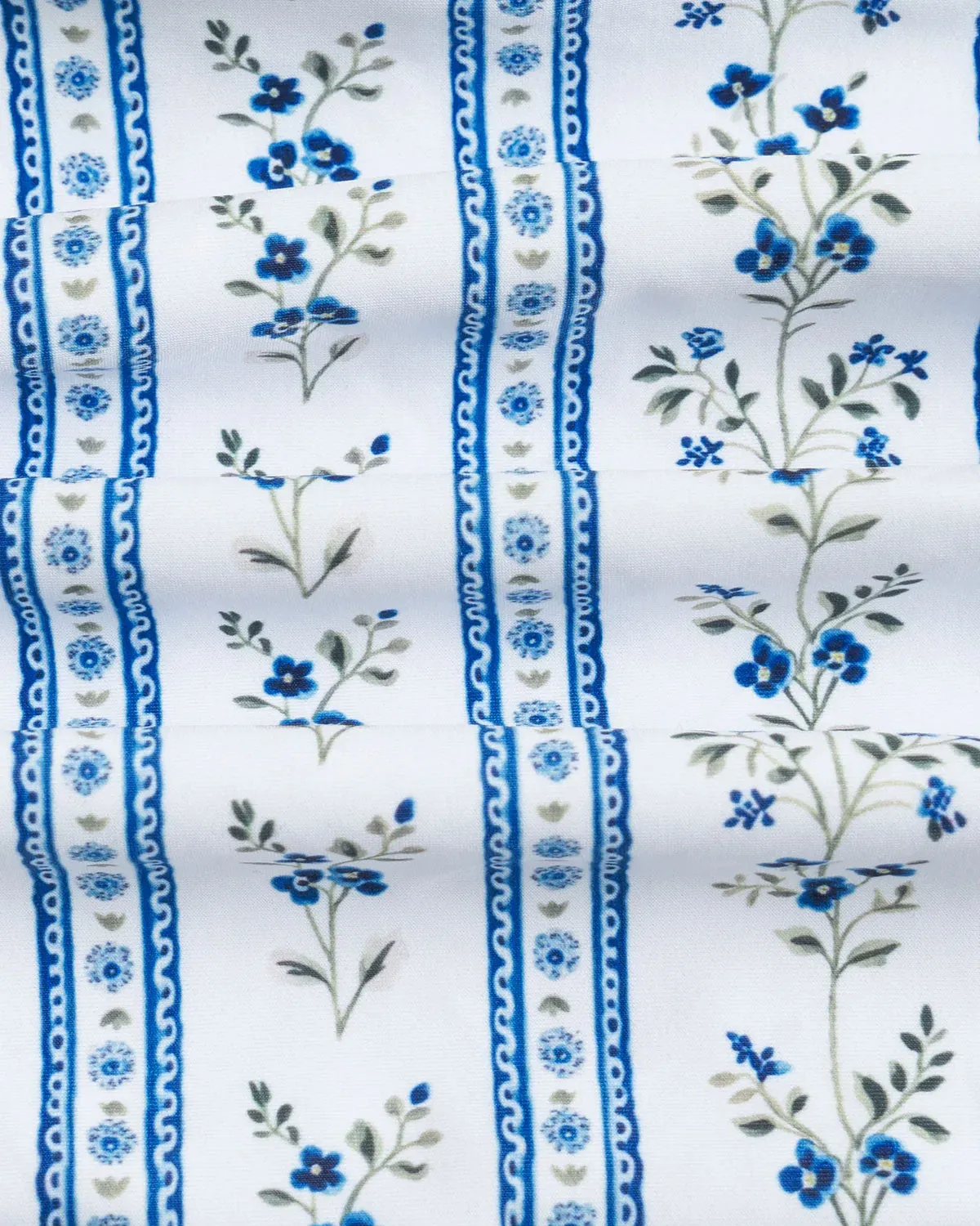 Light Blue Knit Contrast Elegant Printed One-Piece Swimsuit sold by rihoas product image thumbnail 3