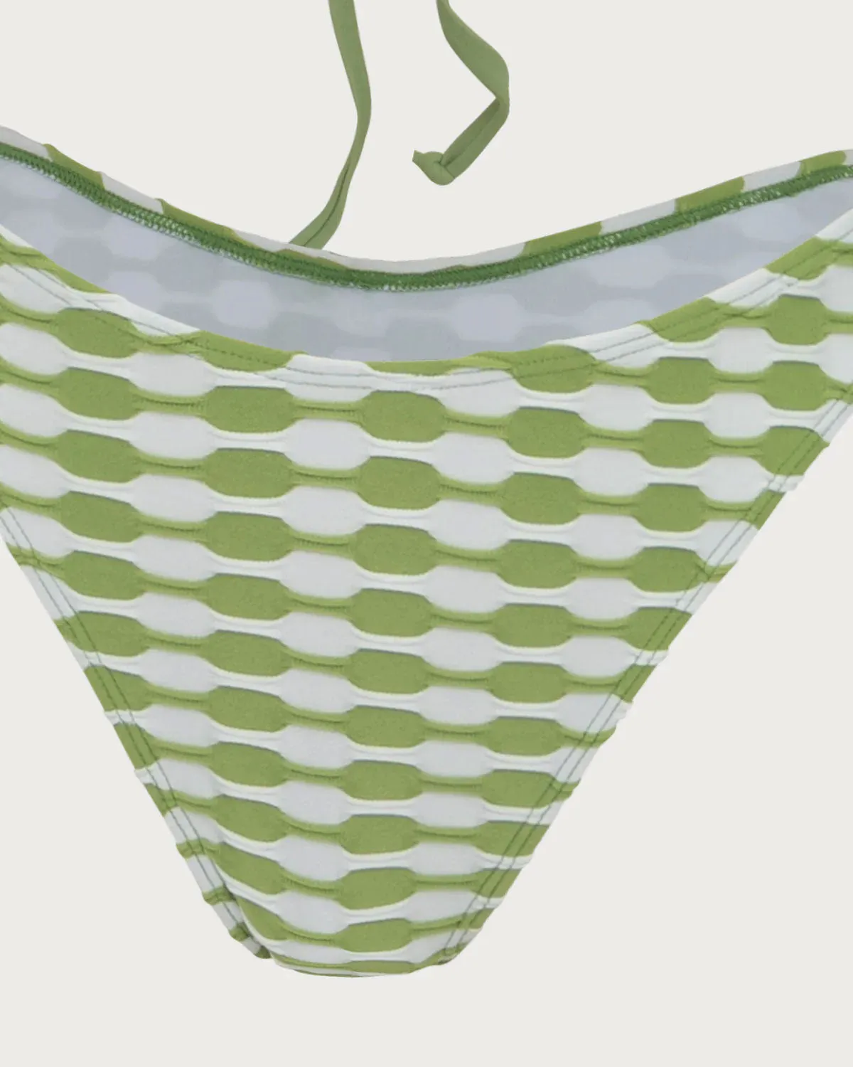 Green Knit Ring Contrast Bikini Set sold by rihoas product image thumbnail 5