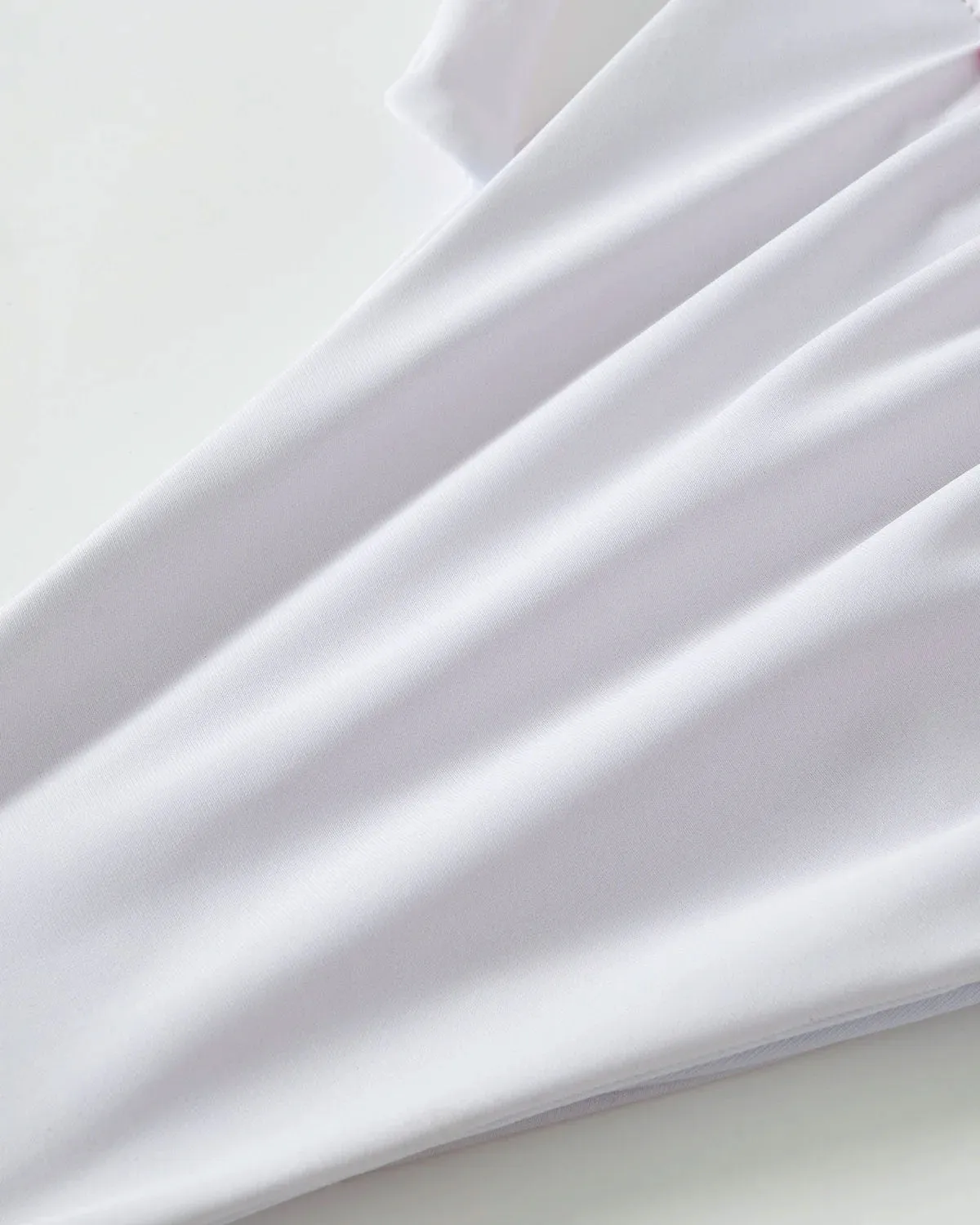 White Knit Tropical Print Bikini Set sold by rihoas product image thumbnail 3