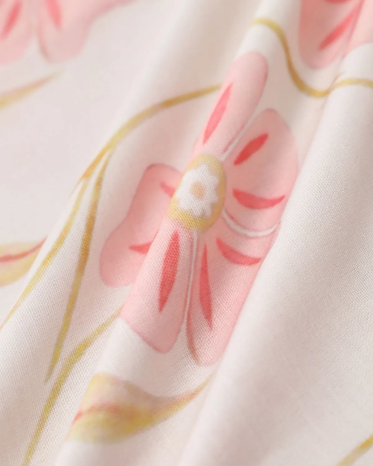 Pink Floral Flared Midi Skirt sold by rihoas product image thumbnail 3