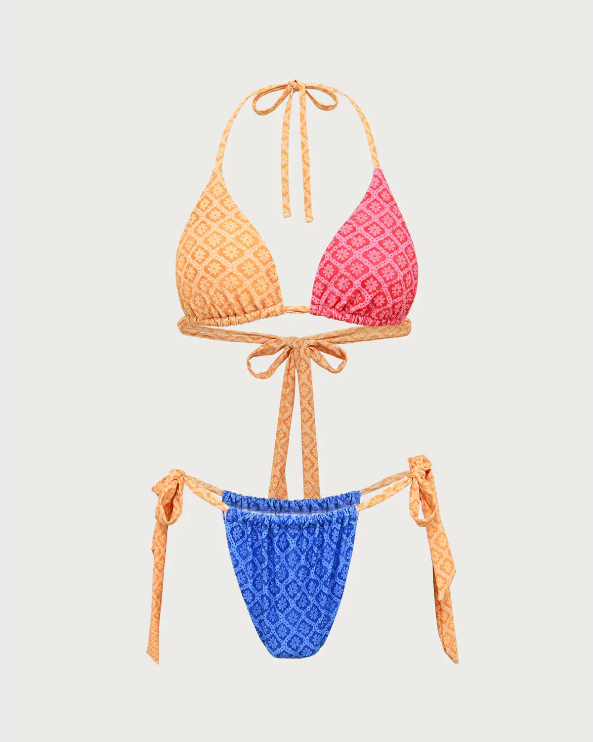 Three-Color Triangle Bikini Set sold by rihoas product image thumbnail 4