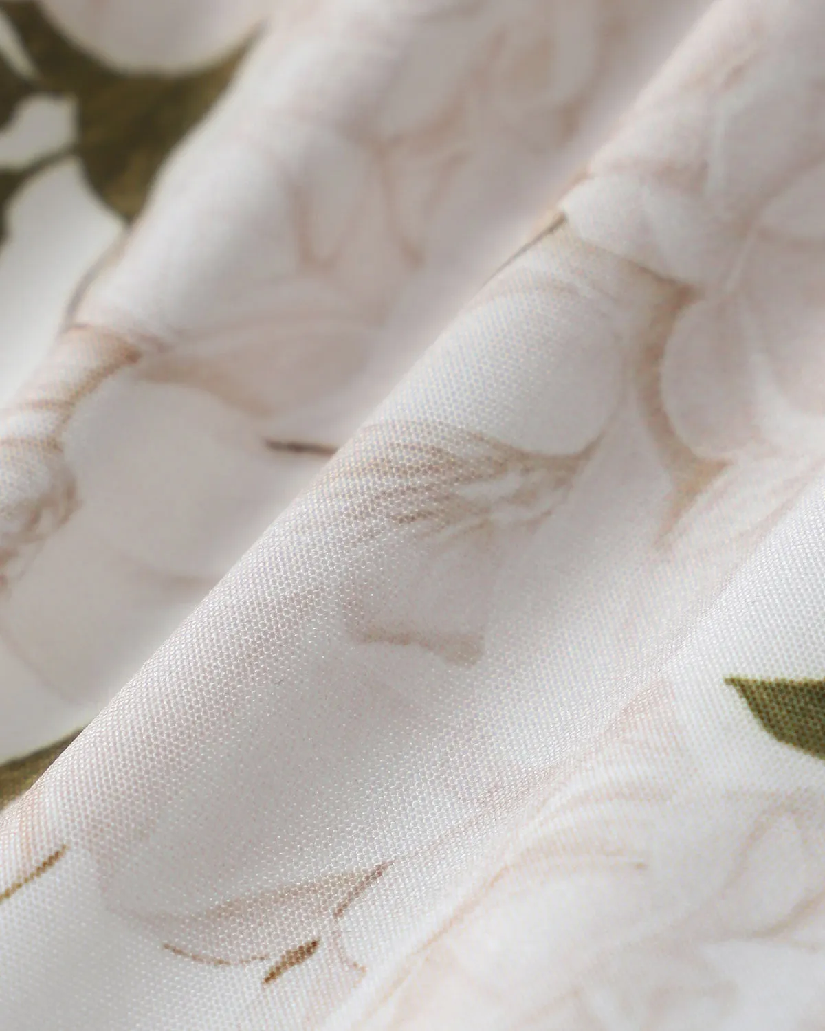 White Floral Shirred Square Neck Cami Top sold by rihoas product image thumbnail 3