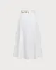White Floral Midi Skirt sold by rihoas