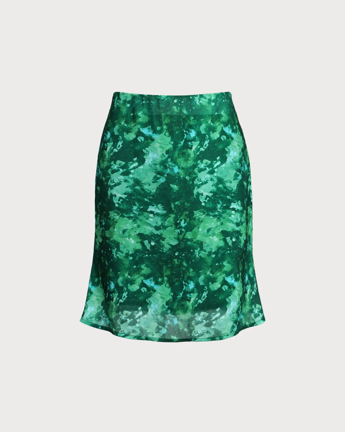 Green Floral Mermaid Skirt sold by rihoas product image thumbnail 5