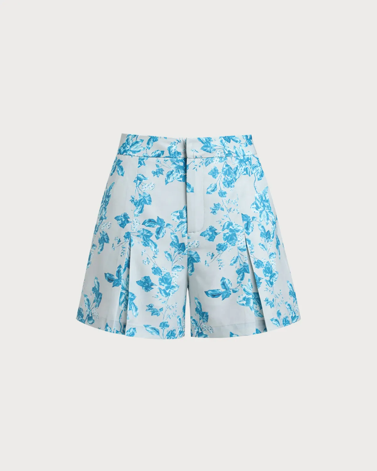Blue Floral Pocket Shorts sold by rihoas
