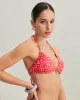 Red Floral Drawstring Triangle Bikini Set sold by rihoas